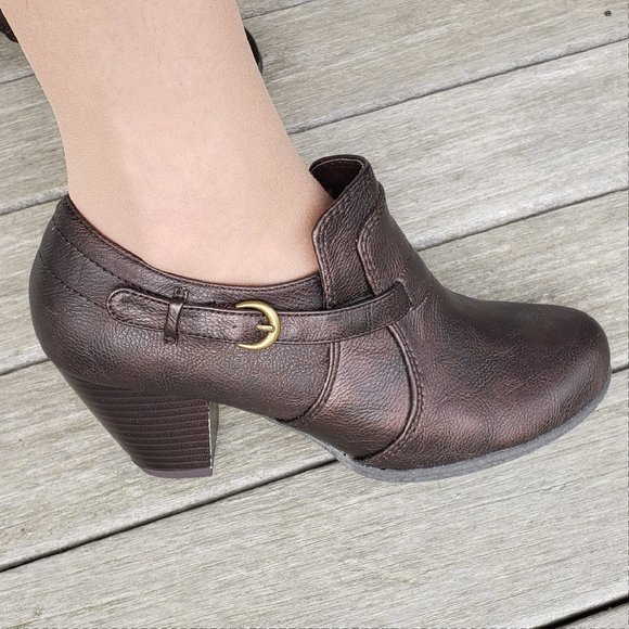 Canyon River Blues Shoes - 6.5m Womens Canyon River Blues Paige chuncky heel boot shoe brown bronze